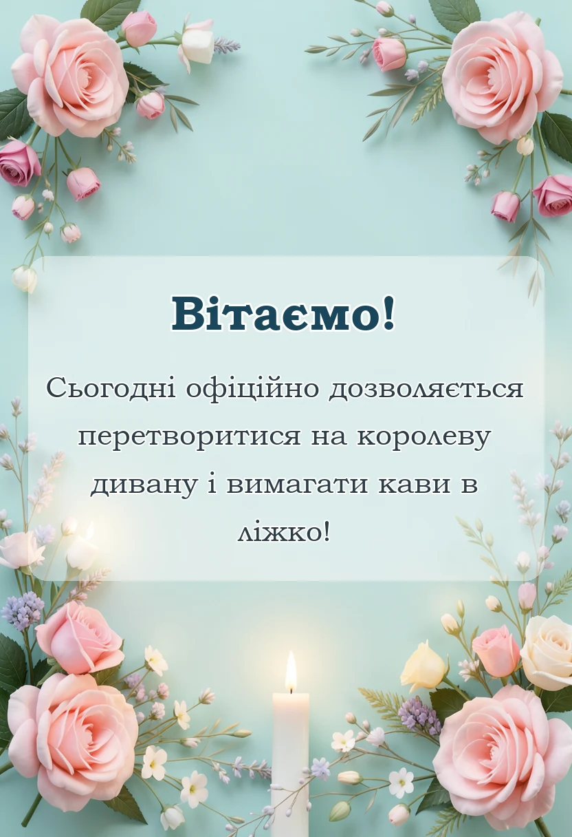 вітальна листівка - картинки з днем жіночого щастя
