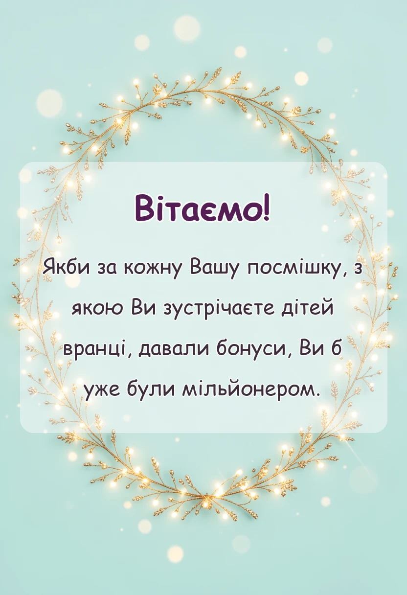 вітальна листівка - подяка вчителю за дитину