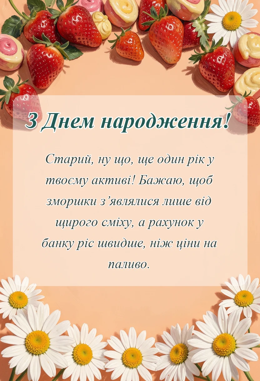 листівка з побажанням - привітання з днем народження валерій