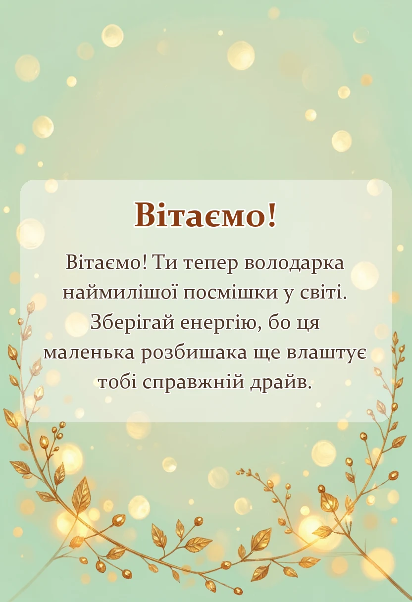 унікальна листівка - картинки з народженням онучки українською мовою