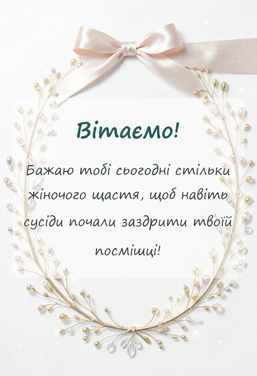 вітальна листівка - картинки з днем жіночого щастя