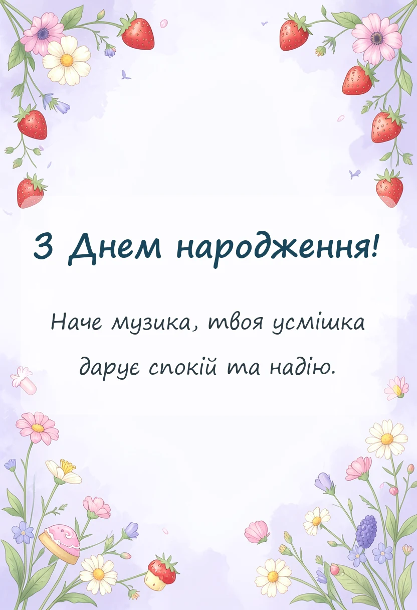 унікальна листівка - картинки з днем народження діані українською