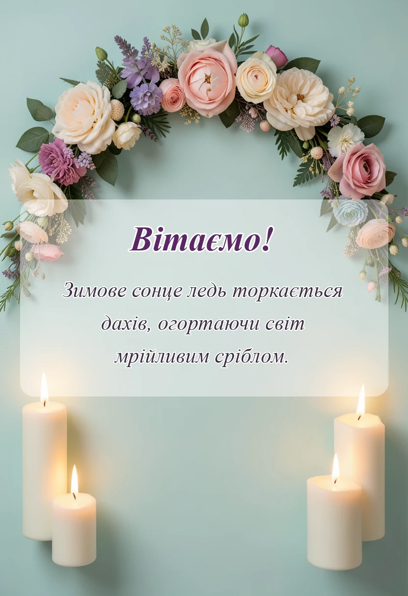 листівка з побажанням - доброго зимового ранку картинки