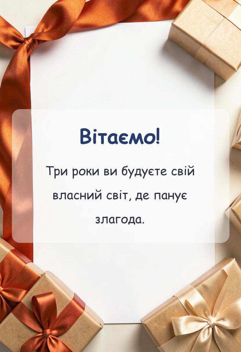 красива листівка: назва річниці весілля 3 роки