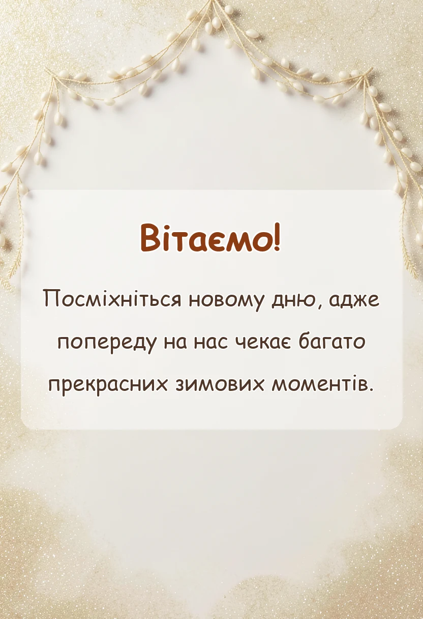 вітальна листівка - доброго зимового ранку картинки
