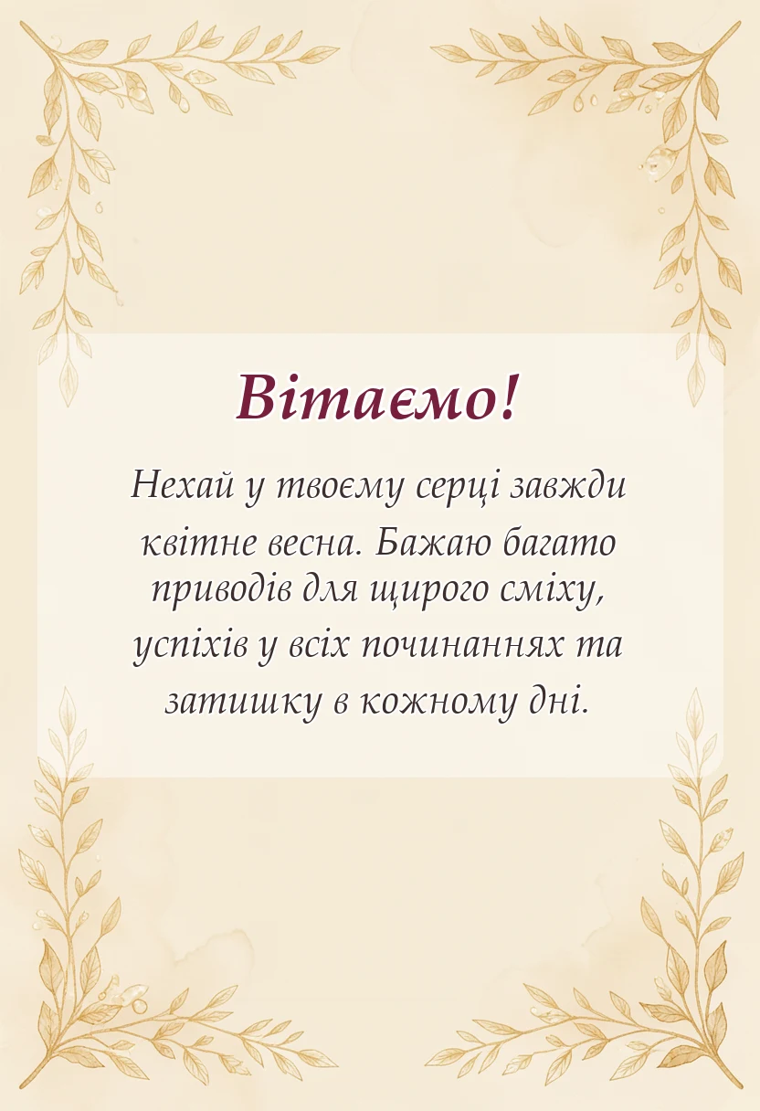 вітальна листівка - картинки з 8 березня українською