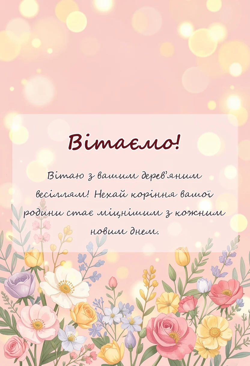 святкова картинка: картинки з дерев'яним весіллям